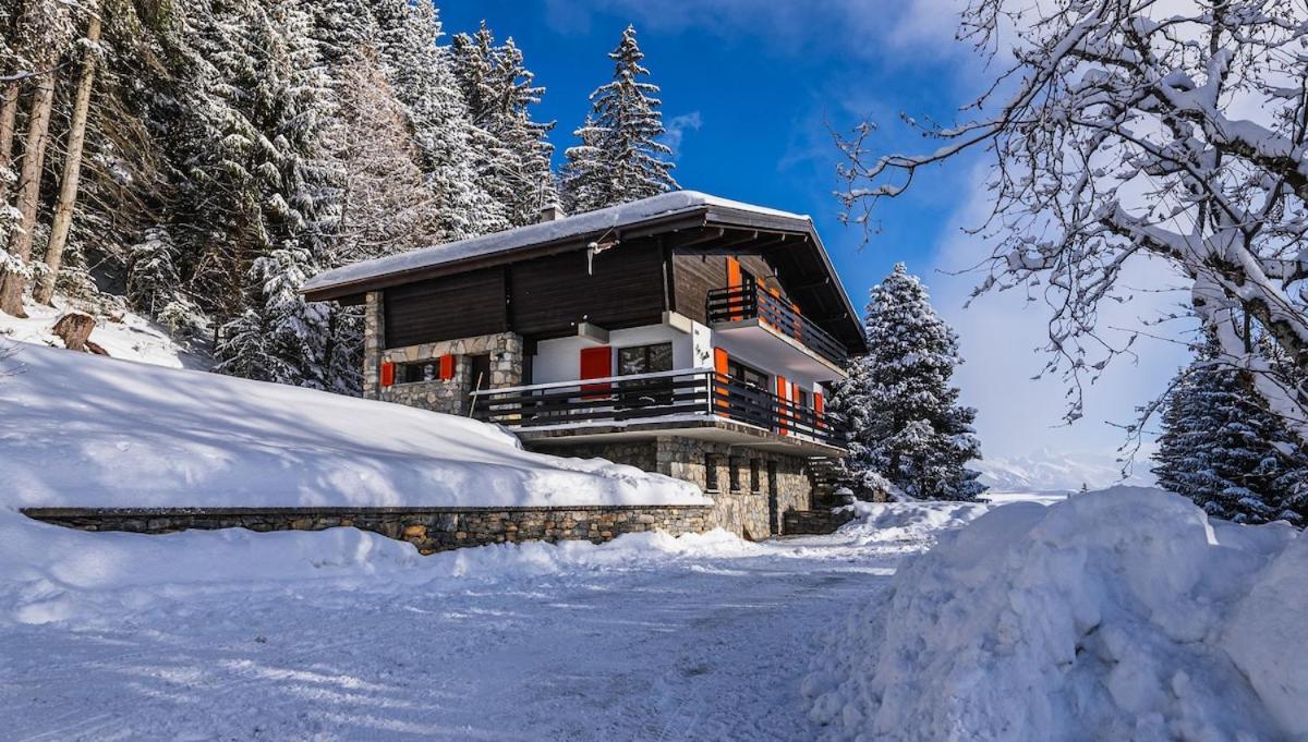 Chalet Familial Les Girolles aux portes d'Anzère Arbaz Esterno foto