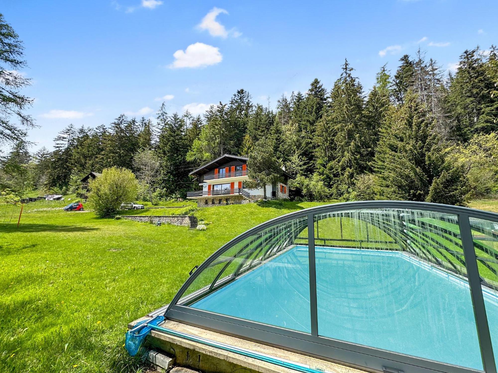 Chalet Familial Les Girolles aux portes d'Anzère Arbaz Esterno foto